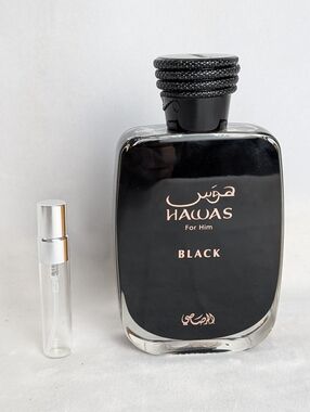 3/$18 5ml Rasasi Hawas Black For Him Decant
